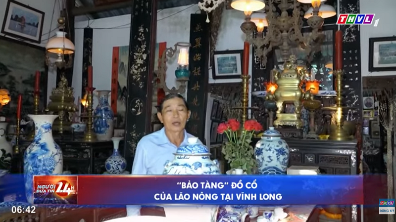 ''Bảo tàng'' đồ cổ của lão nông tại Vĩnh Long